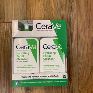 2 pack of CeraVe Hydrating facial cleanser 24 Oz.